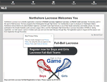 Tablet Screenshot of northshorelacrosseclub.com